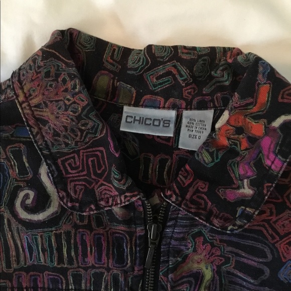 🐒 Chico’s Zippered Jacket - Picture 7 of 8